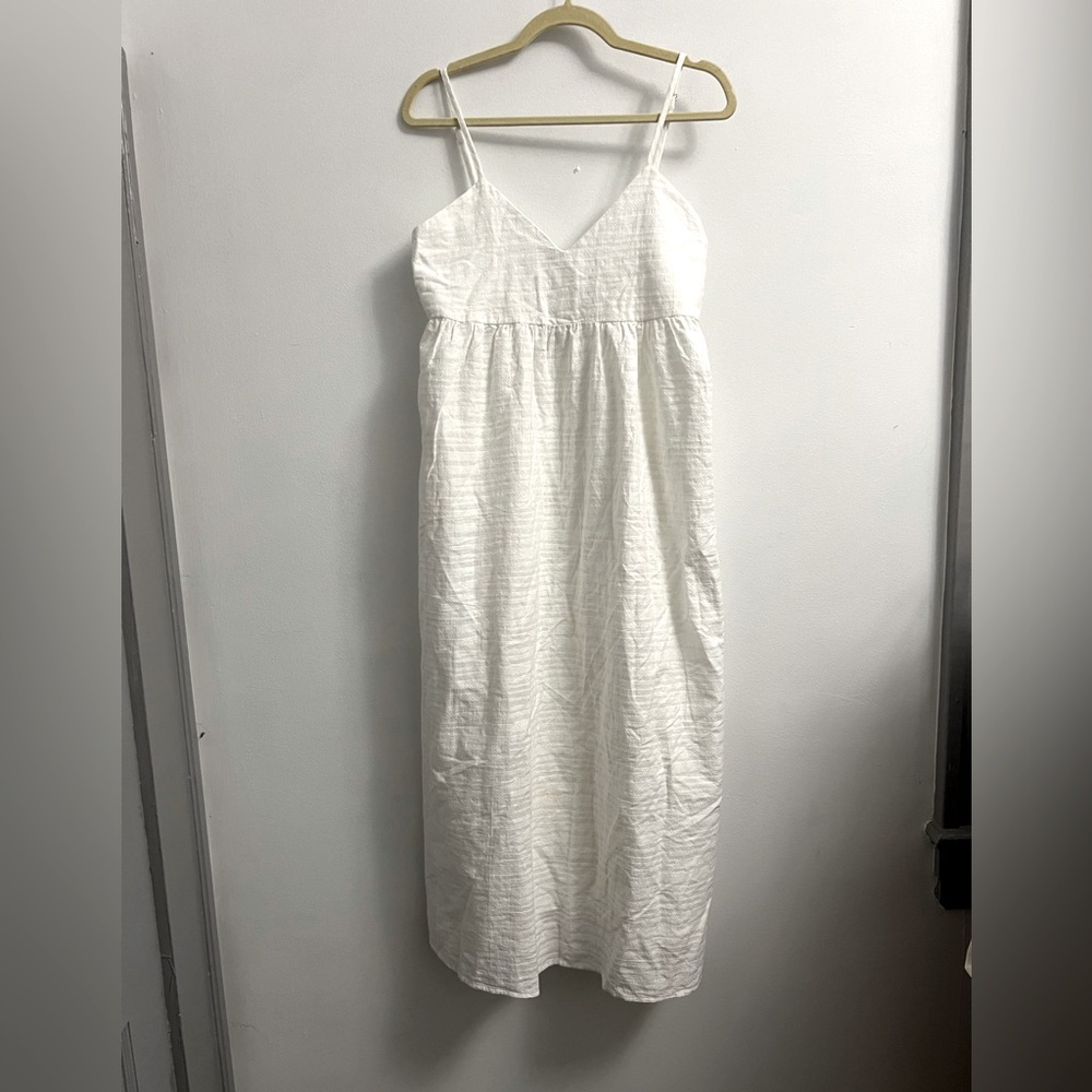 Little Lies White Midi Strapless Sundress